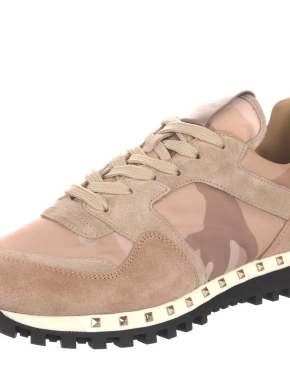 VALENTINO Rockstud Accents Suede Sneakers EU 39.5